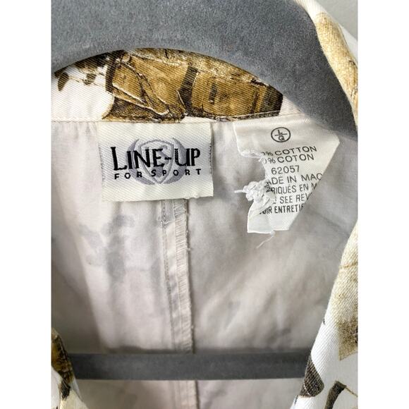 Vintage Line Up Womens Sleeveless Collared Golf Vest Sz L - Picture 3 of 9